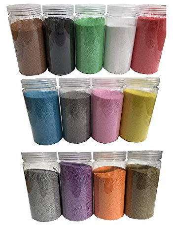 Rhinestone Paradise - Sabbia decorativa, 600 g, sabbia al quarzo, decorazione da tavolo, colori: nero, bianco, verde, blu, rosso, grigio, giallo, oro, argento
