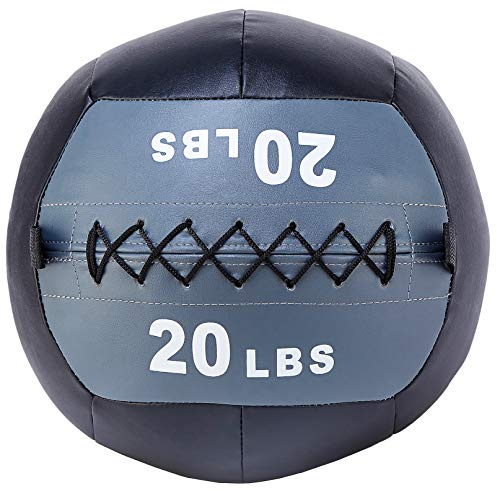 Fitvids Workout Exercise Fitness Weighted Medicine Ball and Wall Ball, 20 Pounds