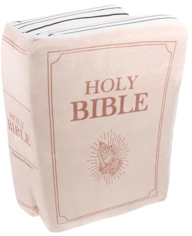 Vaguelly Bibel Plüschkissen Buchform Gemütliches Wurfkissen