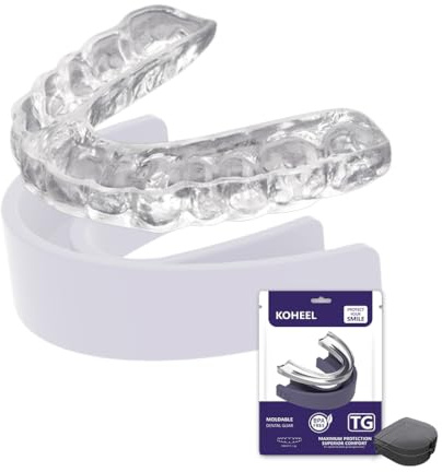 KOHEEL TG Gouttière Dentaire Professionnelle contre le Bruxisme, Gouttière Nocturnes Anti-Grincement avec Plateau de Moulage en Silicone (Lot de 5)
