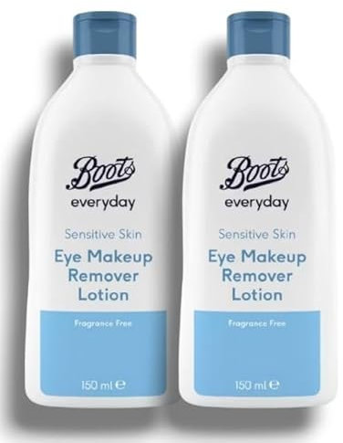2xBōōts - Everyday | Eye Makeup Remover Lotion - Sensitive Skin | Fragrance Free | 150mL Each