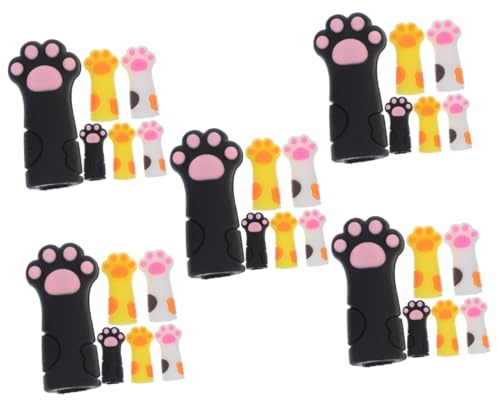 Happyyami 5 Series Pinzas De Silicona Para Cutículas Funda Para Cutículas Funda Para Alicates Para Cutículas Funda Para Manicura Uñas De Sílice 6 piezas x 5