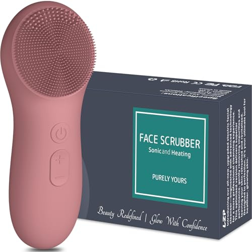 LZP Spazzola per la pulizia del viso, esfoliante elettrico in silicone, con 6 velocità, ricaricabile, per la pulizia del viso, impermeabile, per uomini e donne