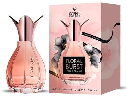 ark future Scent Favourites Floral Burst Pour Femme Eau de Toilette – 100mL – Notes of Tea, Bergamot, Jasmine, Orchid and Rose