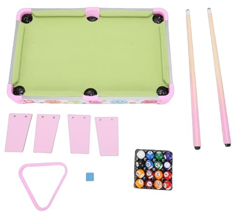 Fockety Mini Pool Table, Interactive Educational Kids Billiard Table Portable Tabletop Pool Desktop Billiards Game for Kids Toy, Party Favors