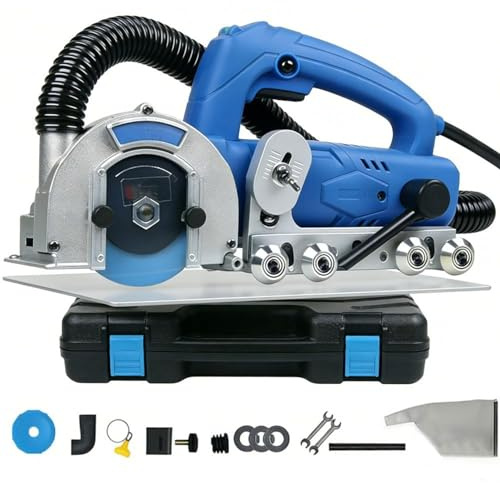 1200W Electric Tile Joint Cleaning Machine - Automatic Grout Cleaner for Ceramic Tiles, Shower & Bathtub Seam Tool, 220V(Machine+2.2mm seam cleaning sheet)