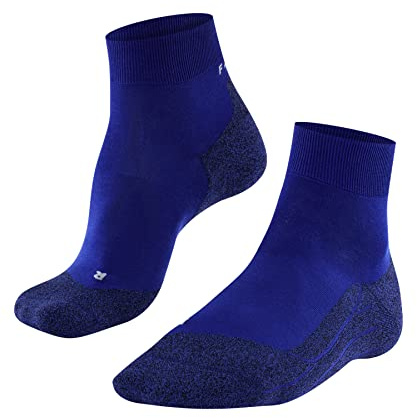 FALKE Men's RU4 Light Performance Short M Sso Lyocell Functional Yarn Anti-Blister Running Socks 1 Pair, Blue Athletic 6451, 11-12.5