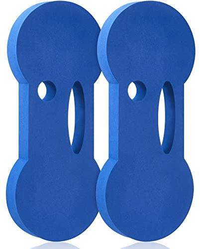 Lewtemi 2 Packs Water Exercise Discs Hand Held Water Weight Exercise Equipment Pool Exercise Equipment for Adults Water Aerobics Resistance Training, Blue