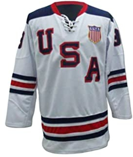 USA America Sewn Any Name and # l Team Hockey Jersey Multi