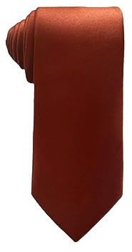 The Bold Bow Tie Terracotta Tie: Burnt Orange Ties for Men Terracotta Wedding Ties - Autumn Fall Tie for Men for Rust Orange Wedding