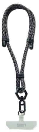 URBAN ARMOR GEAR Civilian Handgelenksband für Smartphone Hüllen [Einstellbare Länge bis 70cm, Drehbarer Karabinerhaken, 7mm Durchmesser] graphite/schwarz