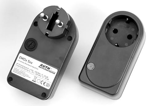 AUTH Netzfilter Universal-Breitband, Zwischenstecker (3 A, 9 k - 200 MHz mit Überspannungsschutz (SPD), anthrazit)