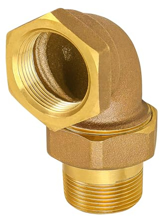 1 in. Brass IPS Threaded Union Elbow, Includes Nut and Tailpiece