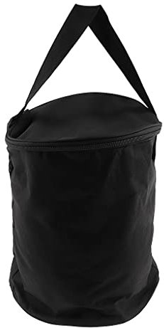 Qianly Eimertasche, Sportkorb, Sport, Tennisbälle, Aufbewahrungshandtasche, Schwarz, 28 cm