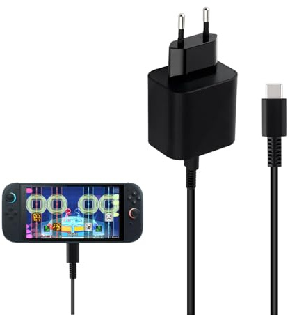 Mcbazel 60W Charger for Switch 2, AC Adapter with 5FT USB-C Cable (20V/3A Fast Charging) for Nintendo Switch/OLED/Lite, Steam Deck & Dock - Support TV Mode
