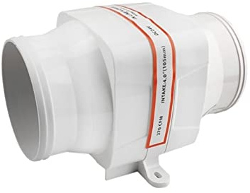 KONGMM Extracteur d'air, 4 Pouces DC Électrique Droite Ventilateur Yacht RV Spécial Muet Haute Vitesse Puissant Ventilateur D'extraction Ventilateur D'extraction(12V)