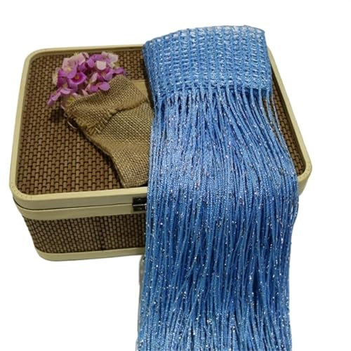 Cortinas de Cristal,Cortinas Cuentas De Cristal Cortina de hilo con purpurina Uso apto para puerta, cinta plateada, borla brillante, cenefa cortina, decoración del hogar, habitación y ventana(Blue)