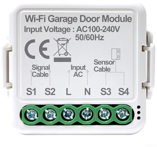 Smart WiFi garagedörr, intelligent garagedörröppnare, app och röstkontroll, fjärrdrift