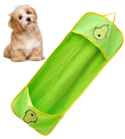 Asciugamano per Asciugare Cani,Asciugamano Assorbente per Animali Domestici con Tasche per Mani | Accessorio Asciugatura Rapida per Razze Piccole Medie Grandi,Asciugatura Rapida Massaggiante per Puliz
