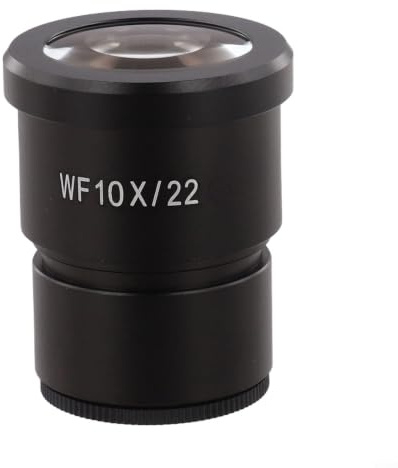 Mikroskop-okular WF10X/20 mm eller WF20X/10 mm med 30 mm uttag, vidvinkelokular av optiskt glas med FMC-beläggning för stereomikroskop, robust metallhölje (WF10X/22)