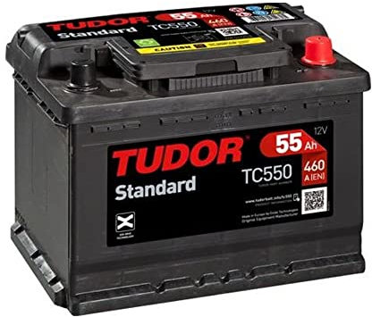 Tudor TC550 Batería de coche Tudor 55Ah 460A, Gama Standard, para Automóvil de turismo