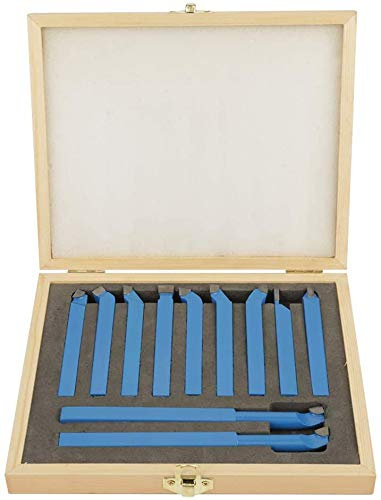 Wendeplatten-Drehmeißel, 11 Stück Hartmetall-Drehmeißel für Allgemeine Drehmaschinen Halbautomatische und Automatische Drehmaschinen 8 x 8 mm 10 x 10 mm 12 x 12 mm(Optional) (12 x 12 mm)