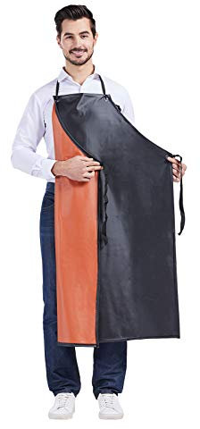 Nanxson Tablier de Travail Mince PVC Poids léger Unisexe Imperméable Tablier de jardin d'Abattoir d'Usine Résistant