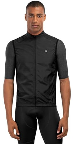 SIROKO - Winddichte Fahrradweste V1 Blaast - M - Schwarz