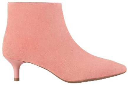 miMaO Outfit - Botines Elegantes de tacón bajo de Aguja SALMÓN, EU 39
