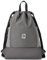 AUDETIC Turnbeutel Damen & Herren Grau - Fit - Sportbeutel für Alltag, Festival, Sport - Rucksack Beutel mit Kordelzug und verstellbaren Schulterträgern - Wasserabweisend