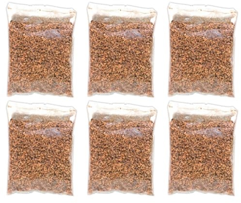 AC - Pack de 6 Bolsas de Corcho triturado para belén - Accesorio para decoración en el Nacimiento - Ideal para los últimos Detalles