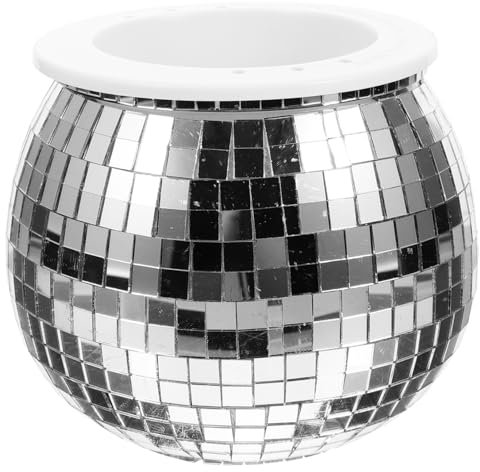 CAXUSD Pflanzgefäß-Set Spiegel-blumentopf für Dekorationen für Den Innen- und Außenbereich Disco-pflanzgefäß-Set Pflanztopf-Dekorationen Blumentöpfe