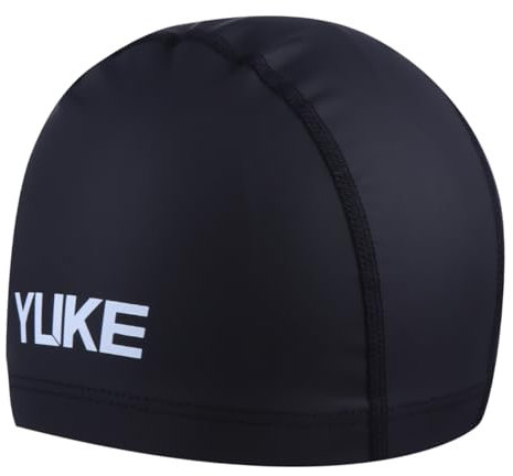 INOOMP 1Stk Damen Badekappe Schwimmkappe Badekappe für Damen Bademütze Badekappen für Herren Hüte für dose Could air schwimm zubehör elastikband Swim Schwimmhaube Badehut Black