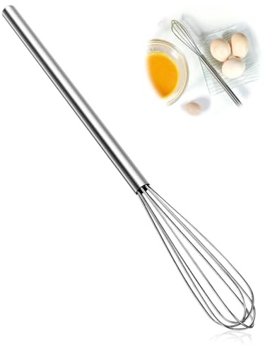 JUKOTA Frusta da Cucina in Acciaio Inossidabile, Sbattitore Manuale 26.5cm, Frusta a Mano di Alta Qualità per Mescolare, Mescolare la Pastella, le Uova, la Schiuma