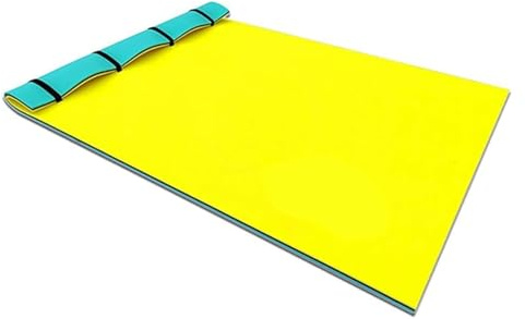 Flytande vattendyna, poolfilt, vattenflytande säng, flytande skumdyna for vattenrekreation avkoppling i poolstrand sjö(1.8mx1.5mx3.3cm)