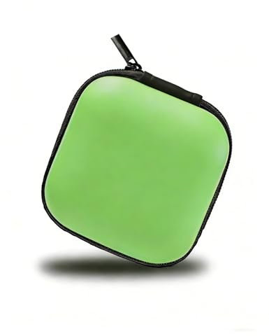 MAS CARNEY Hörlursväska (8 x 8 x 3,5 cm) – för hörlurar med kabel, Airpods, Bluetooth-hörlurar, USB-hårddisk och små föremål