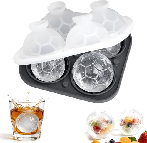 Isbitsform silikon stor isbollsstillverkare, isbitsform kula silikon med lock, rund isbollsform BPA-fri, fotboll isbitsform rund platinasilikon för cocktails, whisky och longdrinks WM 2026