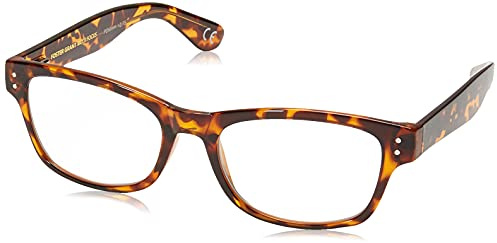 Foster Grant Conan Multifocus Rectangular Reading Glasses, Tortoise/Transparent, 53 mm + 3.25