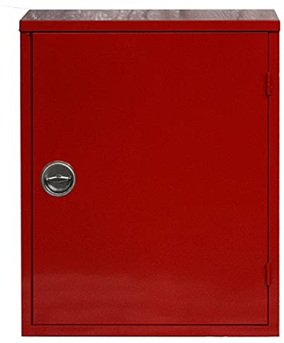 2er Stahlblechschutzschrank Schutzkasten für 6Kg Feuerlöscher, rot