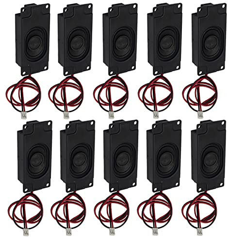 AZDelivery 10x Mini 3 watt 8 ohm portable small speakers with JST-PH2.0 mm pin interface for electronic DIY projects including eBook