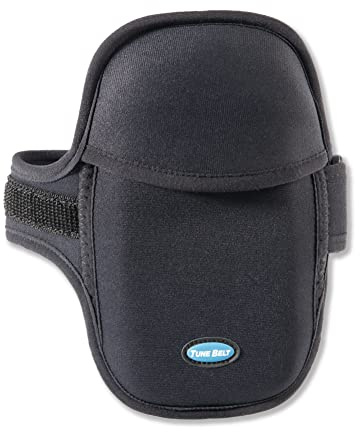 Tune Belt AB93 Running Armband: Easy-Access (Slide Phone in/Out); Universal No-Bounce Fit for iPhone Pro Max & Galaxy Ultra; Soft, Stretchy, Water-Resistant with Key/Card Pocket for Workouts & Sports