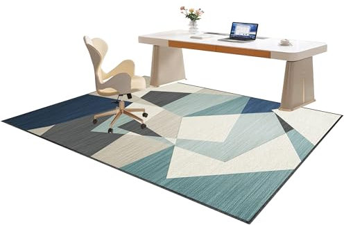 Gaming Teppich Stuhlunterlage, Bodenschutzmatte Bürostuhl, Bürostuhlmatte, Bürostuhl Matte, Bodenmatte unter Bürostuhl und Schreibtisch, Schreibtischunterlage, Stuhlmatte für Harte Böden 120 x 140 cm