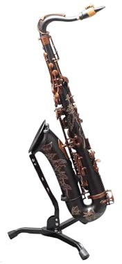 Adjustable Height Floor Bracket Saxofonställ, Vertikalt Justerbart Displayhylla, Bärbart Hopfällbart Stativ For Alt-/tenorsaxofon/sopransaxofon Foldable Display Instrument Shelf