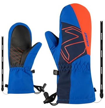 Ziener Kinder LAVALINO-Z Ski-Fäustling/Wintersport | wasserdicht, Wolle, extra warm, Cobalt Blue.Dark Navy, 7