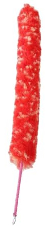 DECORNIJIA Spazzola Impugnatura Antiscivolo per Pulizia del Flauto in Nylon Rossa, Accessorio Essenziale la Pulizia Interna del Flauto in Modo Pratico e Preciso