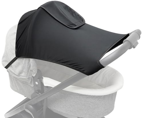 Sombrilla De Cochecito Malla Transpirable Ajustable con Protección UV | Capota Para Cochecito Viajes A La Playa, Salidas Al Parque, Sombra Siesta, Jogging, Viajes Y Asientos Infantiles