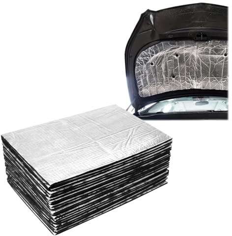 15 pezzi Tappetini Isolanti per Auto,25 x 18cm x 5 mm,Tappetino Fonoassorbente per Auto,Isolante Insonorizzante per Auto,Fonoassorbente da Auto,isolamento acustico,isolamento termico