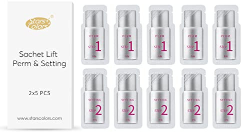 StarsColors laminazione ciglia Ciglia onda, Ciglia Lifting Set Ciglia Ciglia permanente kit ciglia(quantità: Lozione Perm x 5 Pacchetti Impostazione lozione x 5 Pack) 2x5 Pz