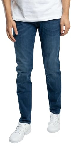 Replay Herren Jeans Anbass Slim-Fit mit Power Stretch, Bleu Moyen 009-1 (Blau), 36W / 30L