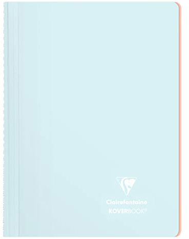 Clairefontaine 376781C One Koverbook Blush Spiral Notebook - A4 21x29,7 cm - 160 Ruled Pages - White Paper 90 g - Opaque Polypro Wrapping Cover - Random Colour